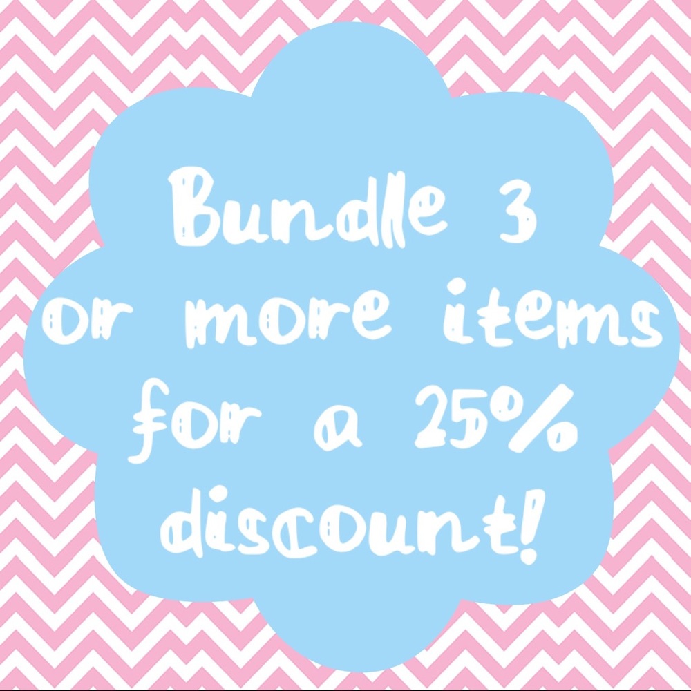 25% discount for 3 or more items!